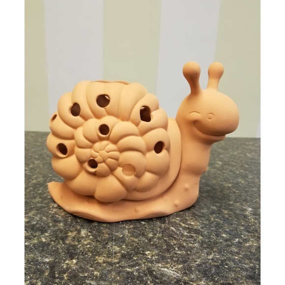 Partylite Matilda Snail Terra Cotta Candle Holder